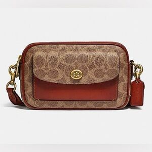 COACH Willow Camera Bag Crossbody in Signature Canvas No. B2111-C0694